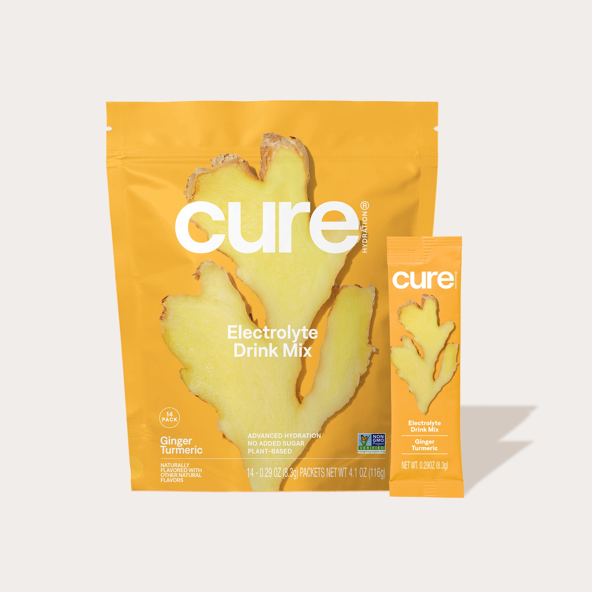 Hydrating Electrolyte Mix | Ginger Turmeric | No Added Sugar | Cure