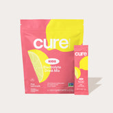 cure KIDS Electrolyte Drink Mix pouch and stick pack — Pink Lemonade flavor